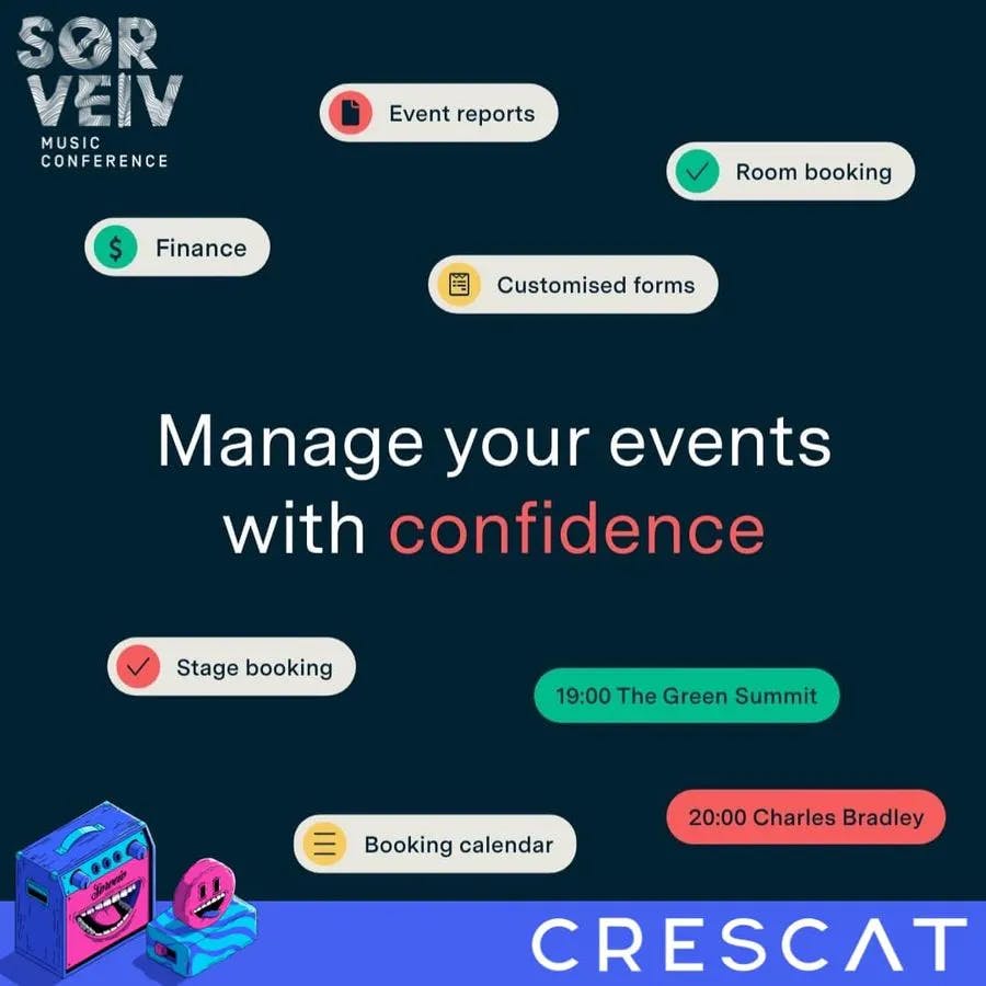 Manage your events with confidence